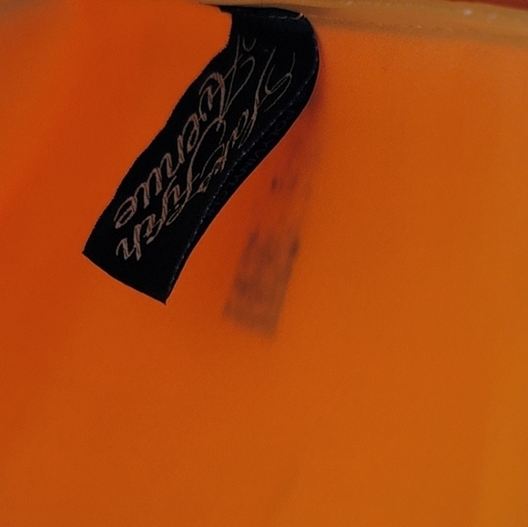 Saks Fifth Avenue Yellow PVC Tote NEW #1063 - Picture 9 of 10